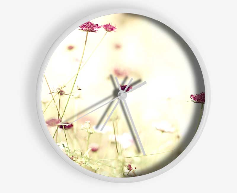 Wildflowers In Stunning Sunlight Clock - Wallart-Direct UK