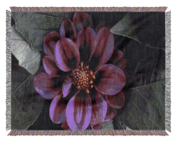 Fall Flower Woven Blanket