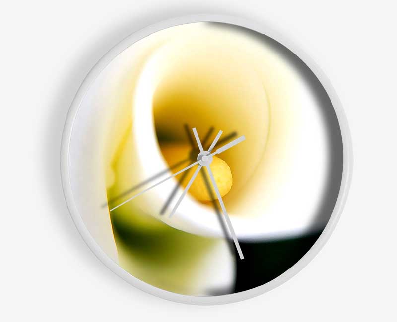 White Calla Lily Clock - Wallart-Direct UK