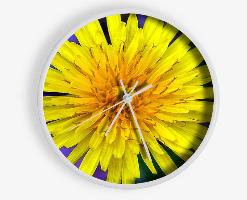 Yellow Wildflower Clock - Wallart-Direct UK