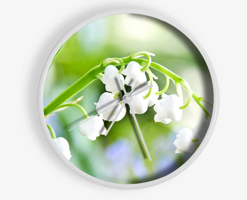 Lily Of The Valley Clock - Wallart-Direct UK