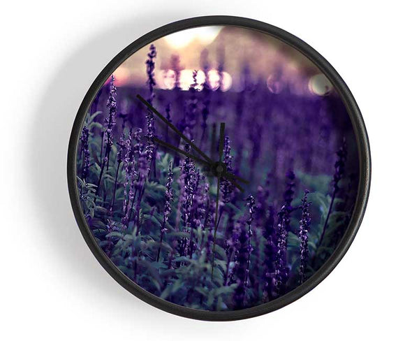 Lavender Clock - Wallart-Direct UK