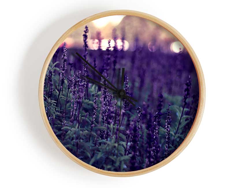 Lavender Clock - Wallart-Direct UK
