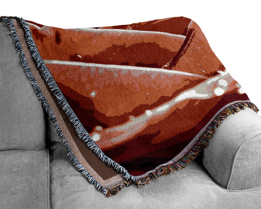 Rose Petals In Bloom Woven Blanket