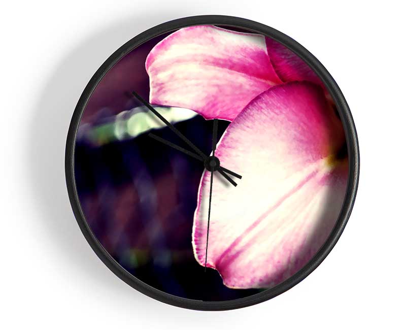 Nahaufnahme eines rosa Blütenblattes