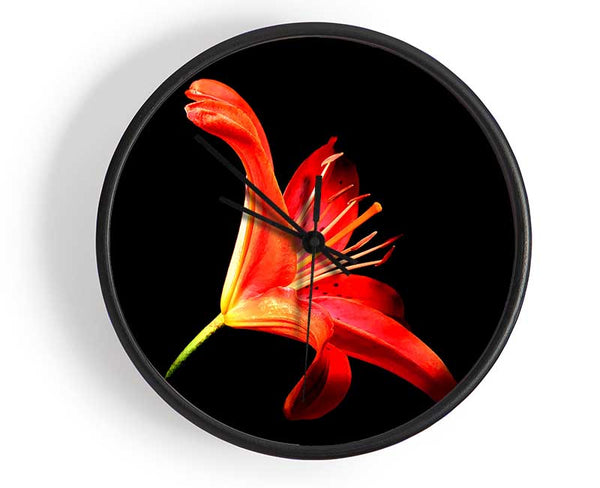 Flower In Space Clock - Wallart-Direct UK