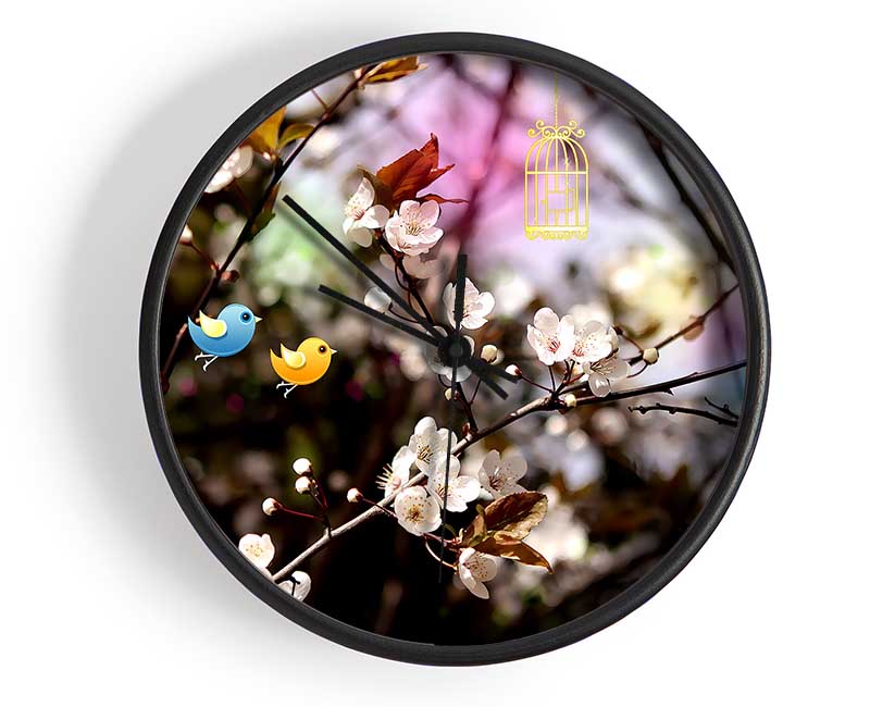 Welcome Spring Clock - Wallart-Direct UK