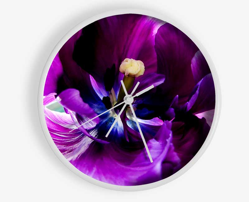 In The Purple Centre Of Beauty Clock - Wallart-Direct UK