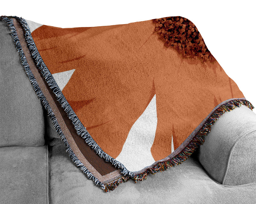 Sunflower Petals Woven Blanket