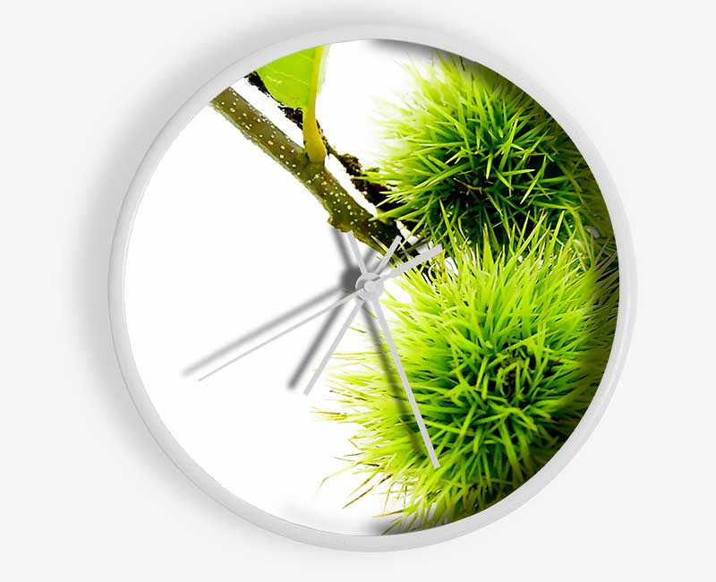 Green Pom poms Clock - Wallart-Direct UK