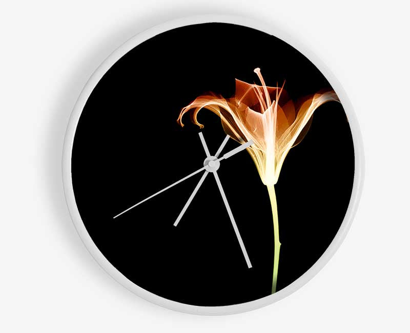 X-Ray Orange Clock - Wallart-Direct UK
