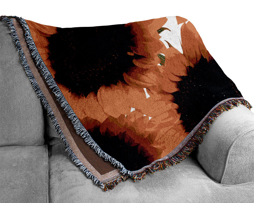 Sunflower Galore Woven Blanket