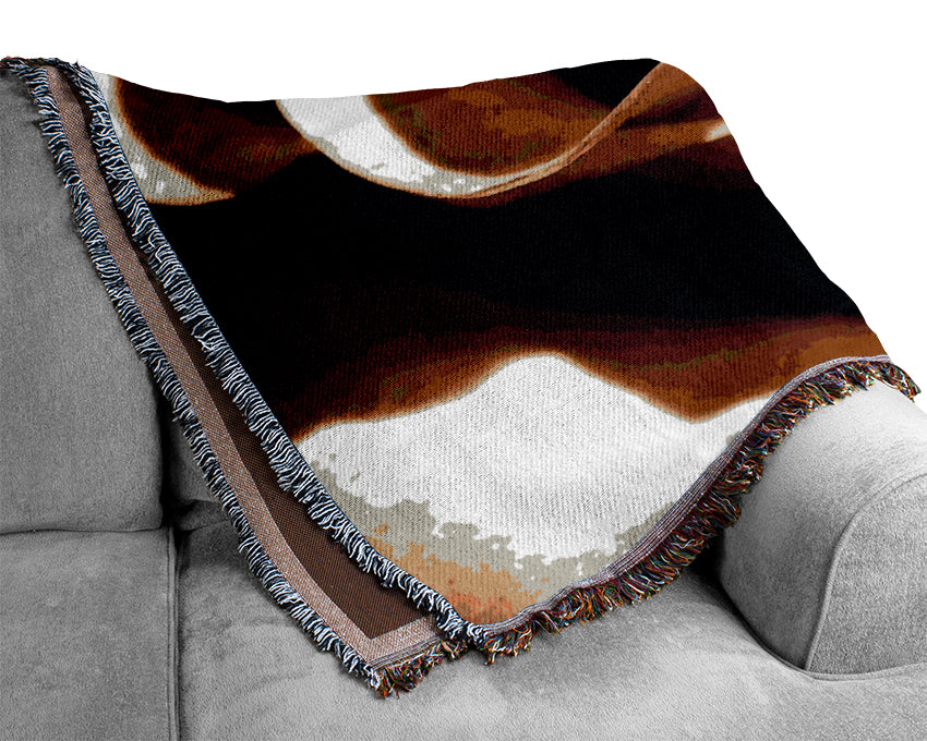 Sepia Rose Woven Blanket