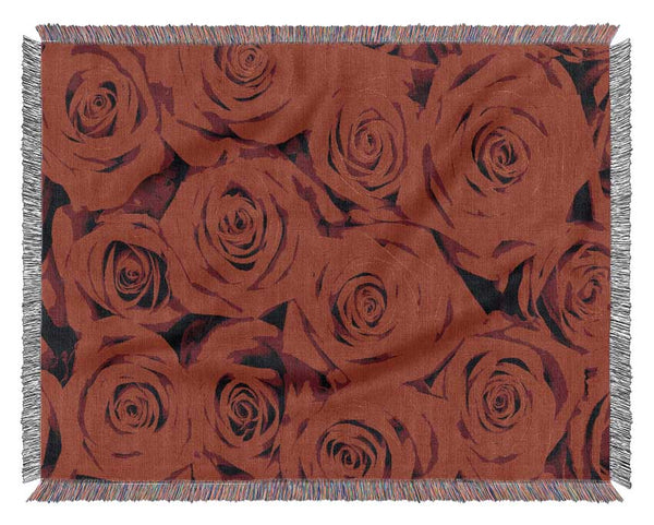Lovely Roses For The One I Love Woven Blanket