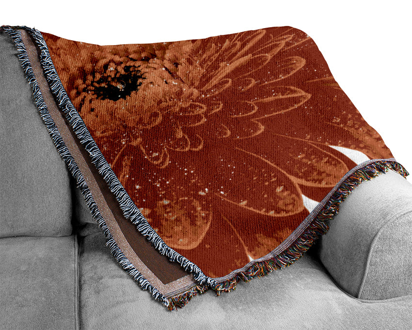 Lava Petals Woven Blanket