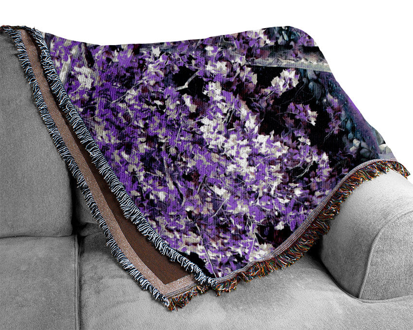 Lilac Walkway Woven Blanket