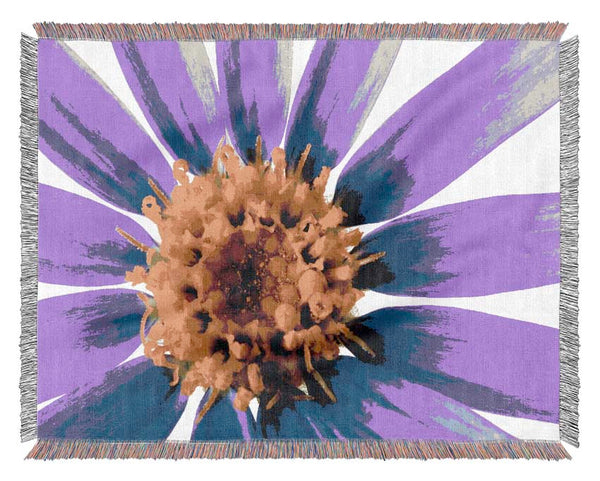 Purple Petal Beauty Woven Blanket
