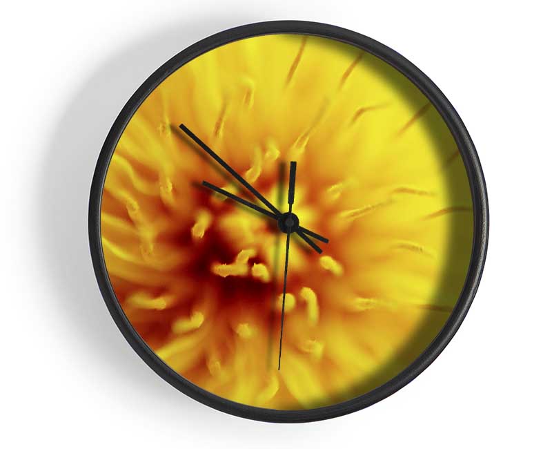 Yellow Beauty Clock - Wallart-Direct UK