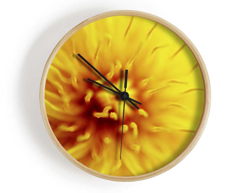 Yellow Beauty Clock - Wallart-Direct UK