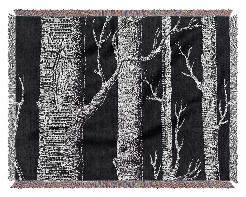 Tree Bark Woven Blanket