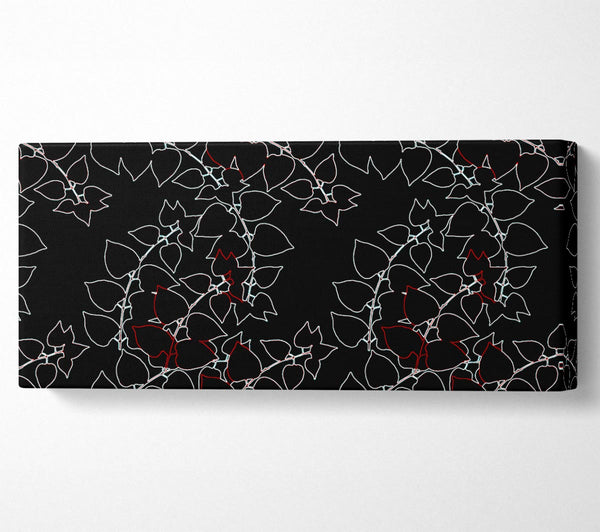 Abstraktes Neonblumenmuster