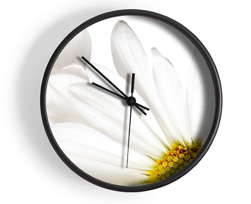 White Daisy Petals Clock - Wallart-Direct UK