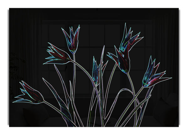 Abstarct Neon Floral 31