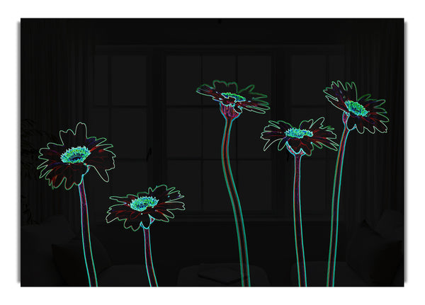 Abstarct Neon Floral 29