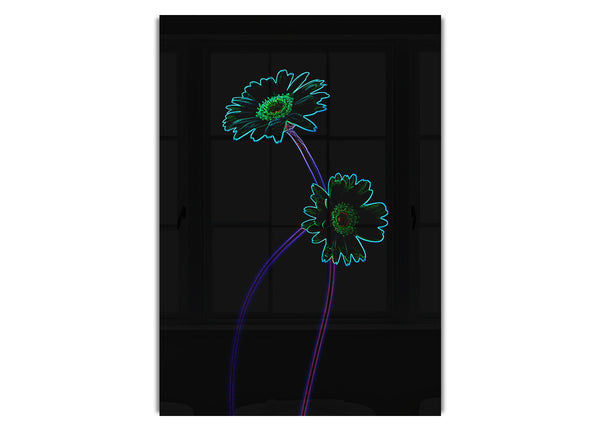 Abstarct Neon Floral 26