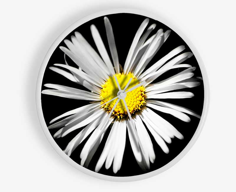 White Daisy Sunlight Clock - Wallart-Direct UK