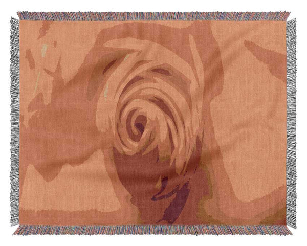 Golden Rose Centre Woven Blanket