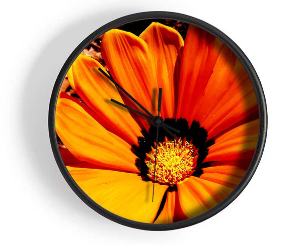 Fire Orange Beauty Clock - Wallart-Direct UK