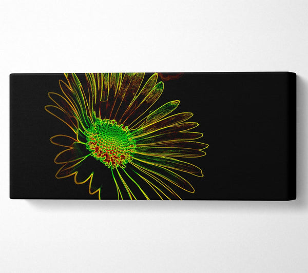Abstraktes Neonblumenmuster 13