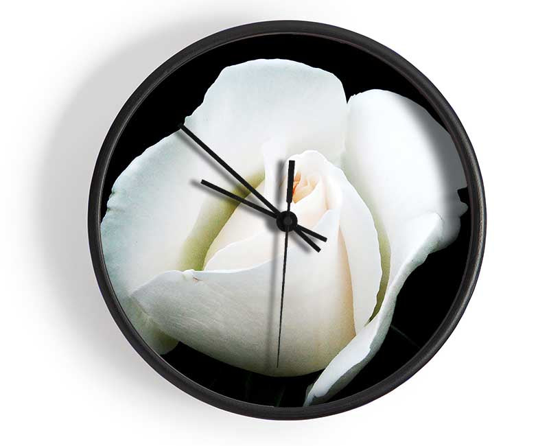 White Rose Blossom Clock - Wallart-Direct UK