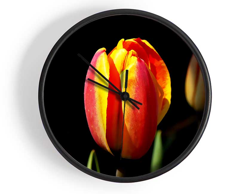 Tulips In A Bath Of Light Clock - Wallart-Direct UK