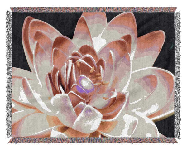 Water Lily Petals Woven Blanket