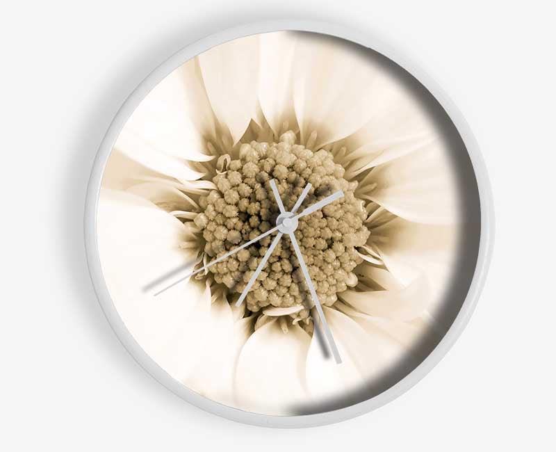 White Petal Heaven Clock - Wallart-Direct UK