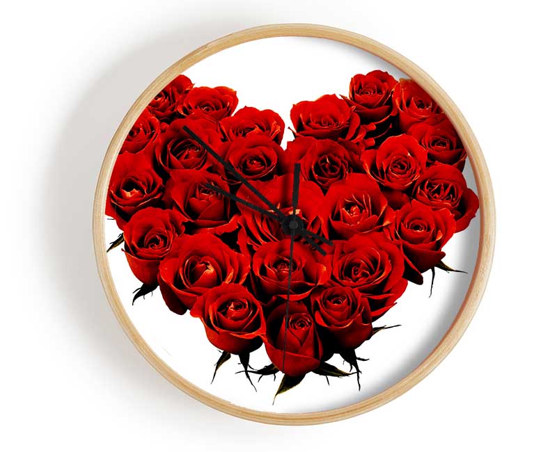 Heart Shaped Clock - Wallart-Direct UK