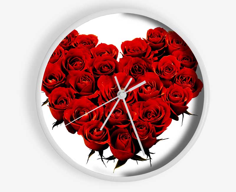 Heart Shaped Clock - Wallart-Direct UK