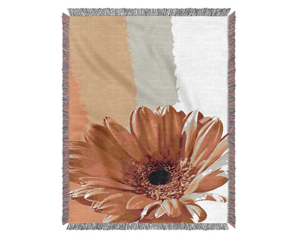 Flower Cocoa Sunshine Woven Blanket