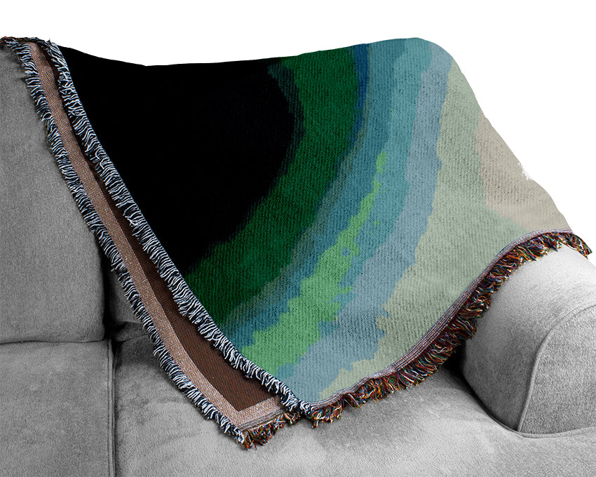 Single Pink Tulip Woven Blanket