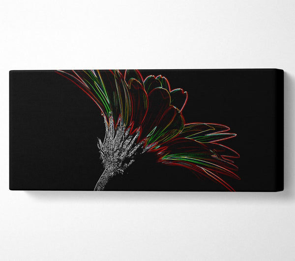 Abstraktes Neon-Blumenvergnügen