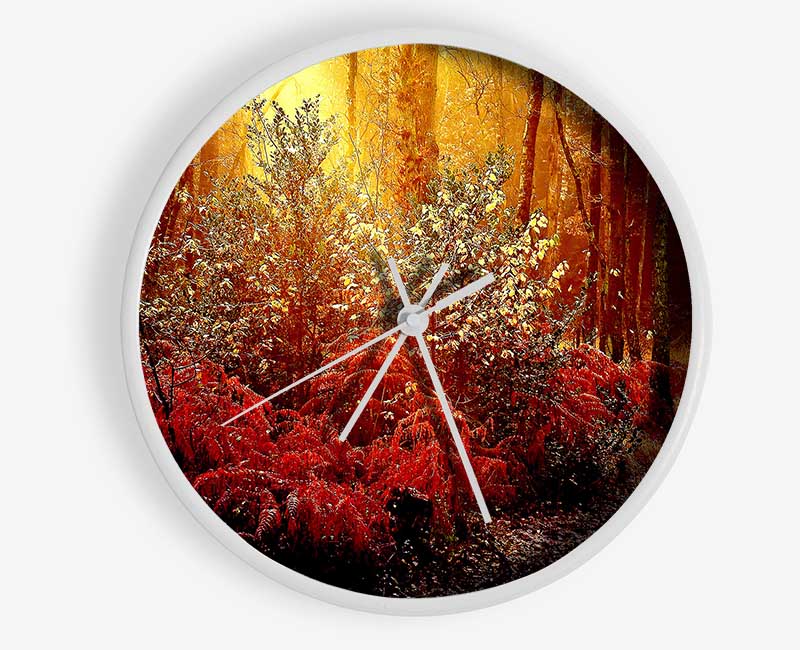 Autumn Forest Clock - Wallart-Direct UK