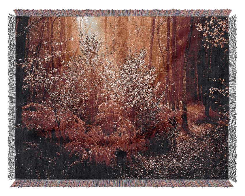 Autumn Forest Woven Blanket