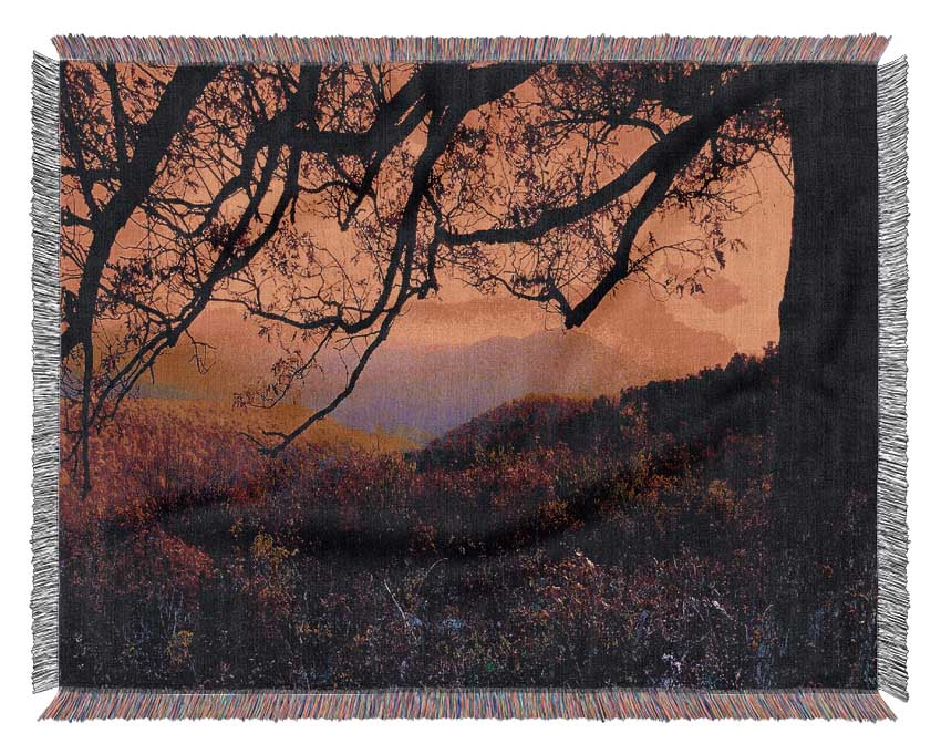 Autumn Dusk Woven Blanket