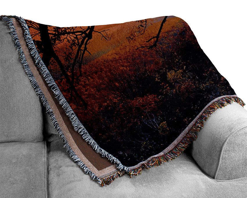 Autumn Dusk Woven Blanket
