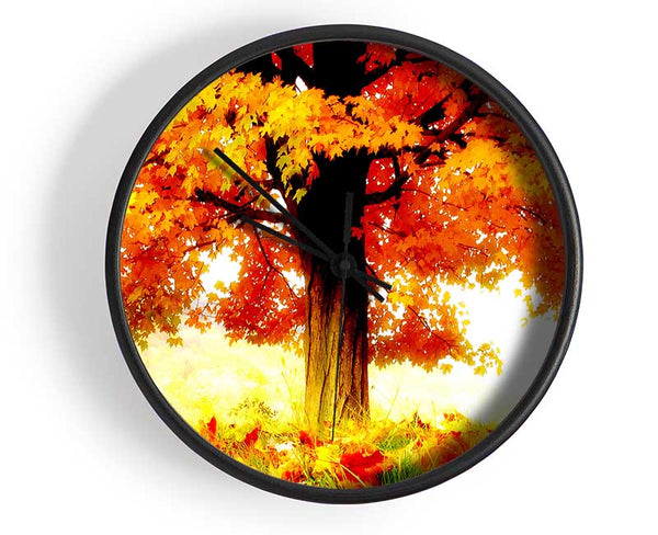 The Joy Of Autumn Clock - Wallart-Direct UK