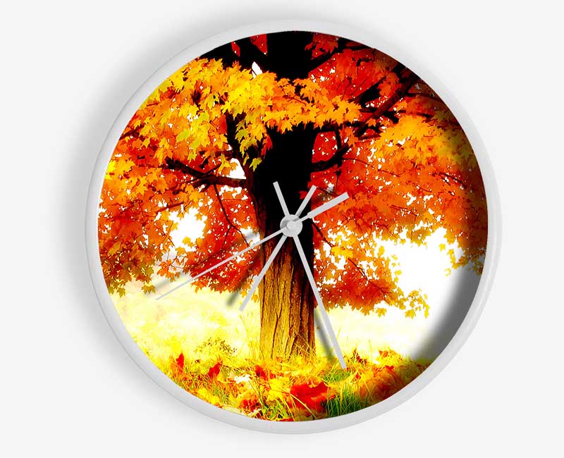 The Joy Of Autumn Clock - Wallart-Direct UK