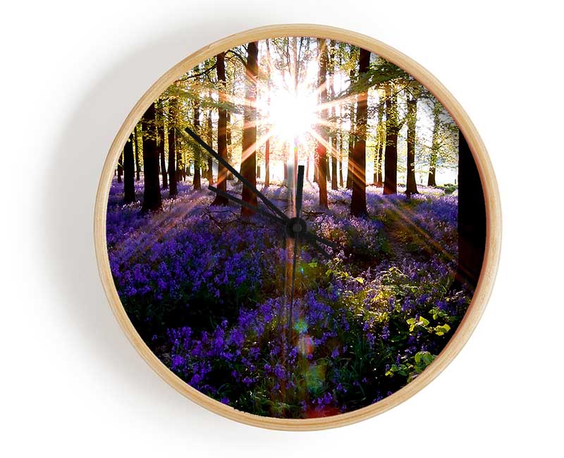Forest Sun God Clock - Wallart-Direct UK