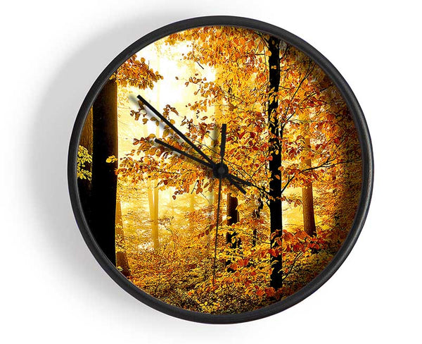 Beautiful Autumn Foliage Clock - Wallart-Direct UK